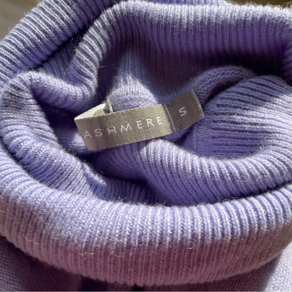 Incashmere 100% Cashmere Basic Turtle Neck Sweater - image 3
